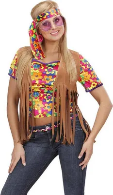 Immagine prodotto di Gilet hippi da donna con fascia taglia M