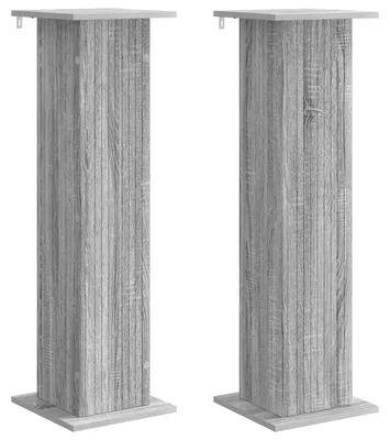 Produktbild von vidaXL Pflanzenständer 2 pcs Graues Sonoma 30,5 x 30 x 100,5 cm