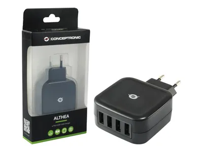Zdjęcie produktu dla Conceptronic ALTHEA04B, Wewnętrzna, Prąd przemienny, 5 V, Czarny
