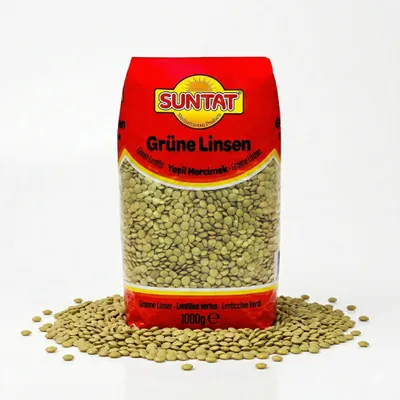 Produktbild von SUNTAT Grüne Linsen 1kg