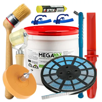 Immagine prodotto di STIX ZW 11 set di montaggio pneumatici 10 pezzi 5KG pasta di montaggio 6KG pesi adesivi in rotolo