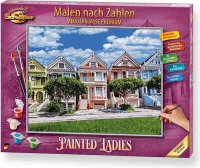 Produktbild von Schipper Painted Ladies Malen nach Zahlen, Farben enthalten, Junge/Mädchen, Einzel Ausmalbild