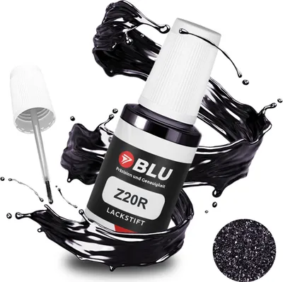 Produktbild von BLU Auto Lackstift Schwarz kompatibel für Opel Z20R Saphirschwarz | Auto Lack Reparatur Ausbesserungslack