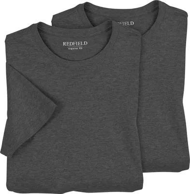 Produktbild von Redfield Doppelpack XXL T-Shirts anthrazit melange
