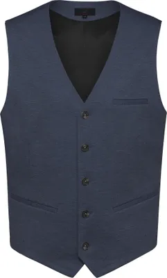 Produktbild von Greiff CASUAL Herren Jerseyweste Regular Fit Blau meliert 58