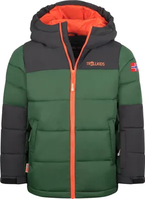 Produktbild von Trollkids Narvik Jacket Pro Kinder Grün Jacke Winterjacke Daunenjacke 604-322