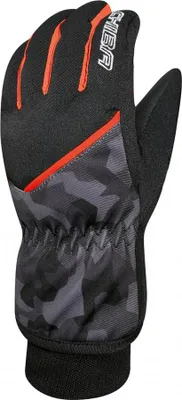 Produktbild von CHIBA Snow Flash - wasserdichte Radhandschuhe camo/rot, Größe 5