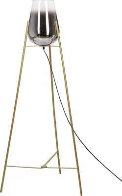 Produktbild von BELIANI Stehlampe aus Metall mit Goldglas Schlafzimmer Wohnzimmer modern Glamouröses Design