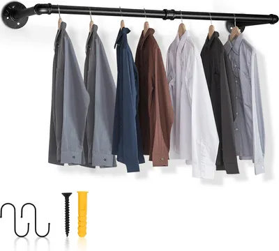 Obrázok produktu pre Jiubiaz 90cm šatníková tyč Šatníková tyč Šatníky s nosnosťou do 65 kg