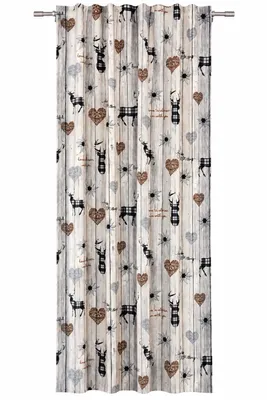 Produktbild von Schlaufenschal Hirsch Landhaus braun  BxH 135x245cm