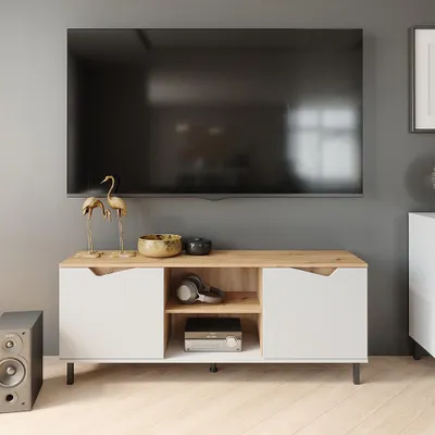 Obrázek produktu pro Nízký nábytek pod televizi Vicco Marelle Bílá/Artisan 150 x 60 cm se 2 dveřmi, Model 57837