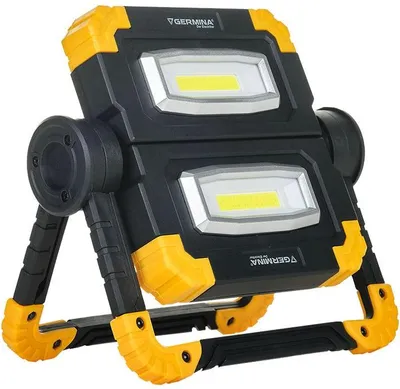 Image de GERMINA Projecteur LED Réflecteur 20W 1200lm rechargeable 5000mAh avec powerbank