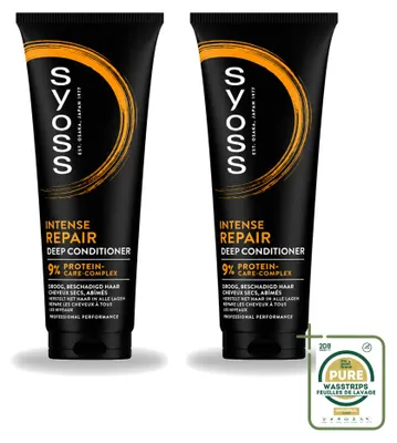Image de 2 x Après-shampoing réparateur intensif Syoss - 250 ml - Lot de 2