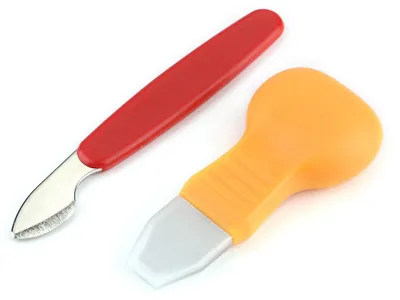 Produktbild von 2-teiliges Uhrengehäuse-Öffner-Messer, Uhrmacher-Schmuckreparatur-Werkzeug zum Öffnen des Zifferblatts (Rot, Gelb)
