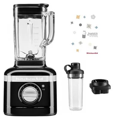 Produktbild von KitchenAid K400 Standmixer Smoothiepaket Onyx Schwarz