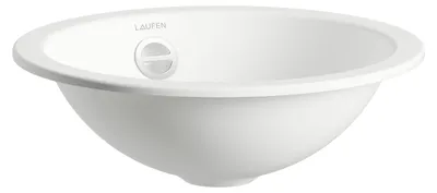 Immagine prodotto di LAUFEN FORM Lavabo à encastrer par le dessus, rond, sans trou pour robinet, avec trop-plein, 325x325x110mm, blanc brillant, H517FM20001091, H517FM20001091