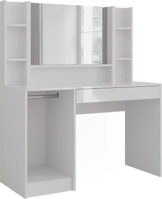 Image de Coiffeuse Vicco Sherry blanc/blanc brillant 119.8cm 4 parties, Model 57594