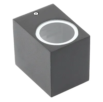 Produktbild von GTV TIAGO Außenwandleuchte, Wandleuchte, Wandlampe, Fassadenleuchte, Außenlampe, GU10 Leuchtmittel, DOWN-Light, UP&DOWN-Light, Innenwandleuchte, IP54, Schwarz
