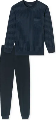 Produktbild von SCHIESSER Schlafanzug lang 803 dunkelblau 62