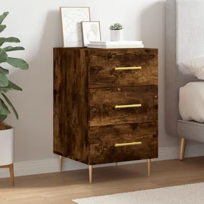 Obrázok produktu pre vidaXL Nočný stolík Smoked Oak 40x40x66 cm odvodený výrobok z dreva