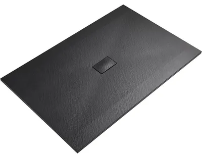 Immagine prodotto di Piatto doccia rettangolare FlexiCut - SMC/composito minerale - regolabile - nero opaco - 150x100x3 cm