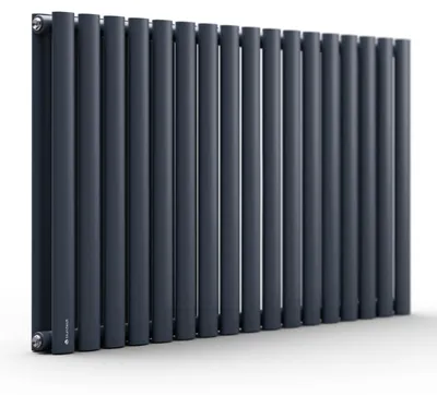Image de Blumfeldt Radiateur Eau Chaude Design, Radiateur Vertical Eau Chaude pour Chauffage Maison, Faible Conso d'Energie, Silencieux, Chauffage Mural 1445W pour Salle de Bains, Seche Serviette Eau Chaude