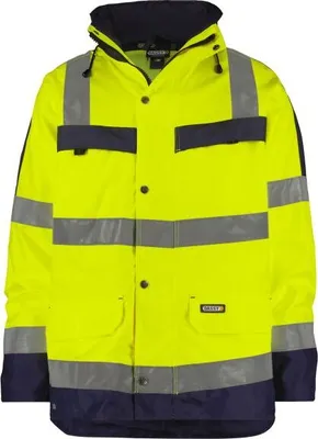Produktbild von DASSY Warnschutzjacke ATLANTIS Regenjacke Gr. 4XL gelb/blau