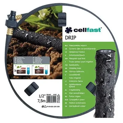 Produktbild von CellFast Wąż Nawadniający Drip 7,5m 1/2" Kroplujący Pocący Mini