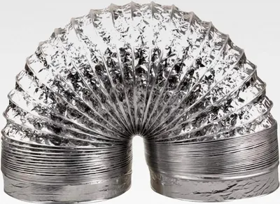 Produktbild von Abluftschlauch 160mm Flexschlauch aus Aluminiumfolie für Klimaanlagen, Wäschetrockner und Dunstabzugshauben