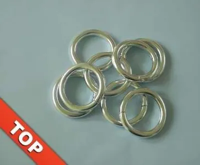 Produktbild von 14 Stück Duschringe Duschvorhangringe Farbe silber glänzend