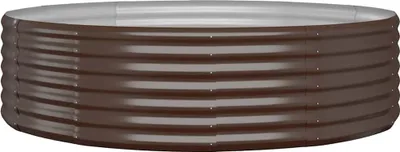 Produktbild von vidaXL Hochbeet Verzinkter Stahl 140x140x36 cm Braun