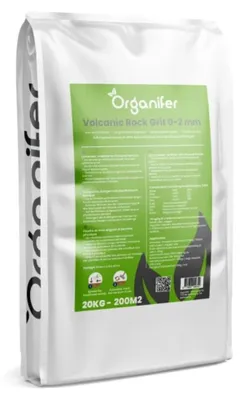 Imagen del producto de Harina de lava gruesa, procedente de rocas volcánicas de la región de Eifel, 20 kg. Granularidad: 0-2 mm. Contiene silicio