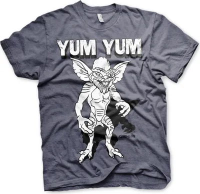 Produktbild von Gremlins Yum Yum T-Shirt - Large - Navy-Heather