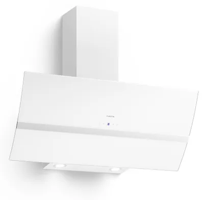 Image de Klarstein Clara Hotte Aspirante 90cm, Hottes de Cuisine Inclinées, Filtre de Hotte en Aluminium, Débit d'Air Puissant 509 m³/h, Eclairage à LED, Efficacité Classe A, Hotte Efficace avec Evacuation
