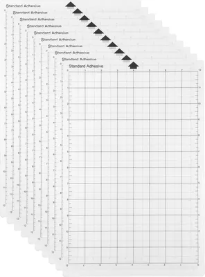 Produktbild von 10 balení náhradních průhledných samolepicích podložek Cricut s měřicí mřížkou 8 x 12 palců pro plotter Silhouette cameo Cricut Explore