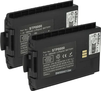 Produktbild von vhbw 2x Akku Ersatz für Simoco-Sepura STP8000 für Funkgerät, Walkie Talkie (1880 mAh, 7,4 V, Li-Polymer)