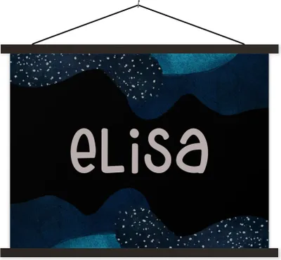 Produktbild von MuchoWow® Textilposter Elisa - Pastell - Mädchen 60x45 cm mit schwarzem Rahmen - Poster Schlafzimmer