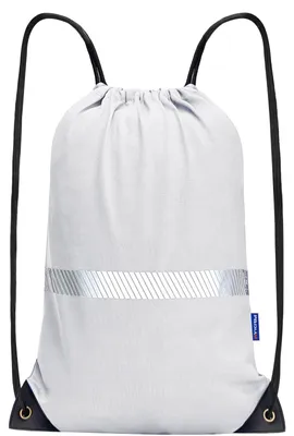 Image de Sac de sport avec cordon de serrage - Spacieux et polyvalent - Blanc
