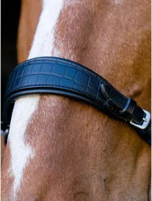 Produktbild von Ps Of Sweden Hackamore Matte Croco Nasenplatte Schwarz Full Schwarz Full