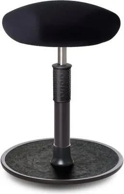 Produktbild von Sitz- Stehhocker Free Regular Triangel Gestrick schwarz schwarz /schwarz.