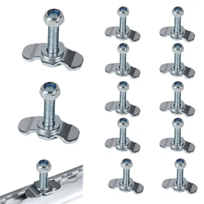 Productafbeelding van 12 schroeffittingen voor airline-rail M8 × 45