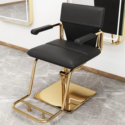 Produktbild von 360Home Drehstuhl stuhl Sessel Höhenverstellbar Salon 360° Drehung schwarzGold