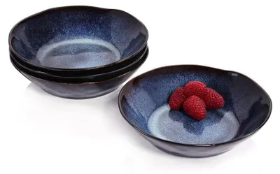 Produktbild von SÄNGER | Suppenschalen Tokio, 4-teiliges Set aus Steingut, Füllmenge: 550 ml, Suppenteller Tief, Teller Set, Einzigartig