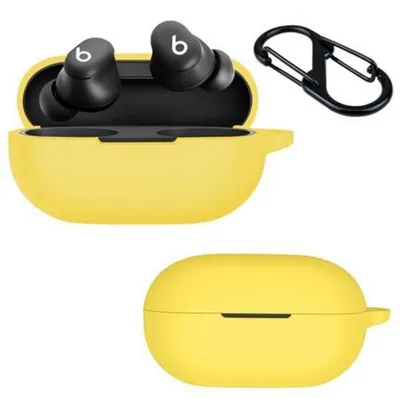 Zdjęcie produktu dla Elastyczne etui silikonowe dla słuchawek Beats Solo Buds (2024) - żółte