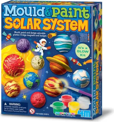 Produktbild von 4M Solar System Bastelset - Lernspielzeug zum Malen