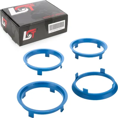 Produktbild von 4x Zentrierringe Blau Alufelgen Ø 71,6 mm - Ø 66,6 mm für SAAB OPEL VOLVO