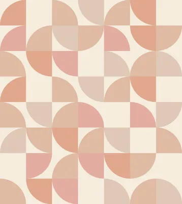 Produktbild von ESTAhome Fototapete geometrische Formen Beige und Rosa 250 x 279 cm