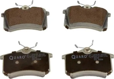 Produktbild von QUARO QP8538 Bremsbeläge Satz Hinten Bremsklötze für RENAULT Clio III Schrägheck (BR0/1, CR0/1) TWINGO II (CN0) MEGANE III Grandtour (KZ0/1)