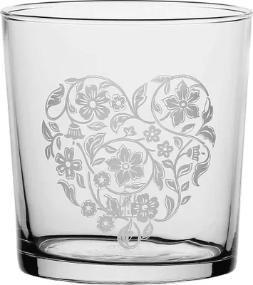 Immagine prodotto di La Porcellana Bianca set 6 bicchieri fondo spesso cuore/fiore 350 ml P401000009Z