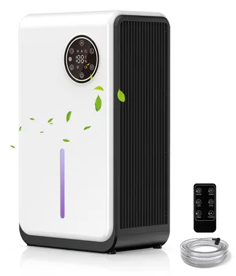 Luftentfeuchter 2 l, leise, mit Schlafmodus, Timer, Fernbedienung, LED